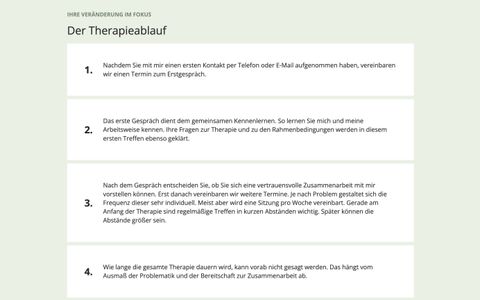 Therapieablauf